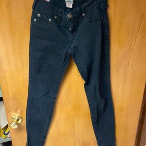 Women’s black True Religion jeans 27